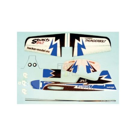 Avion Hacker model Sbach Mini 500 bleu ARF env.0.50m