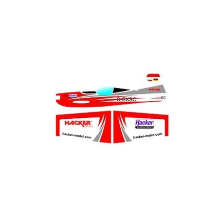 Avion Hacker model Extra 330 SC rouge ARF env.1.00m