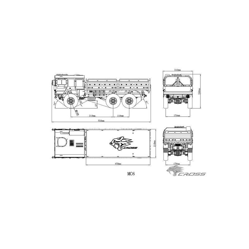 Crawling kit - New MC6-A 1/12 Truck 6x6