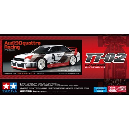Voiture Audi 90 Quattro Racing TT02 | Ventedemodelisme.fr