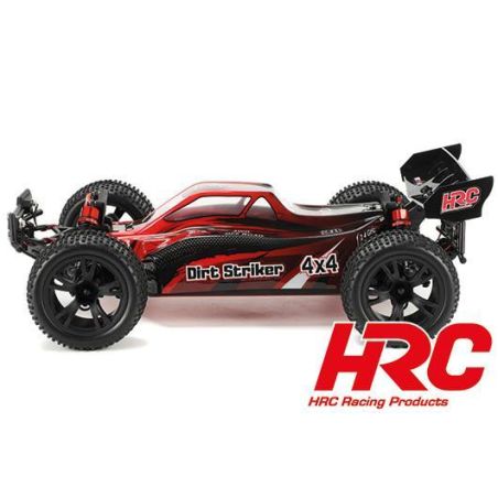 Voiture Auto - 1/10 XL Electrique- 4WD Buggy - RTR - HRC NEOXX - Brushless - Dirt Striker V2 ROUGE/NOIR