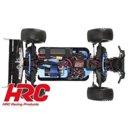 Voiture Auto - 1/10 XL Electrique- 4WD Buggy - RTR - HRC NEOXX - Brushless - Dirt Striker V2 BLEU/NOIR
