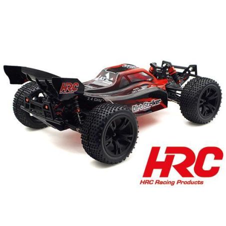 Voiture Auto - 1/10 XL Electrique- 4WD Buggy - RTR - HRC NEOXX - Brushed - Dirt Striker V2 ROUGE/NOIR