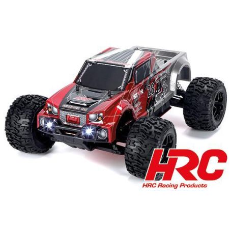 Voiture Auto - 1/10 XL Electrique- 4WD Monster Truck - RTR - HRC NEOXX - Brushed - Scrapper ROUGE/NOIR