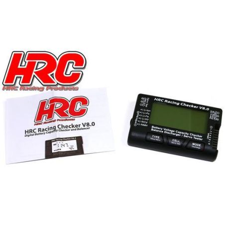 Analyseur de batterie et de servo - 1~8S - Checker & Balancer avec affichage en pourcentage de l'état de l'accu