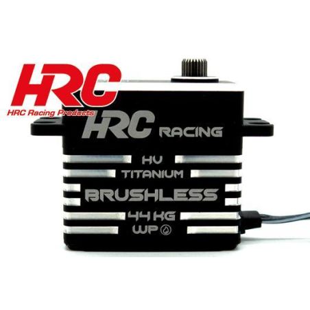 Servo - Digital - HV High Speed - 40x37x20mm - 44kg/cm - Brushless - Pignons Titanium - Etanche - Double roulement à billes