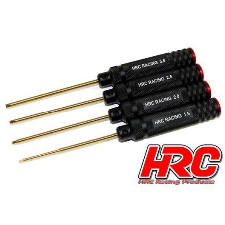 Outil Set - HRC - Titanium - Clé hexagonale 1.5 / 2 / 2.5 / 3mm