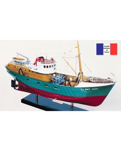 Bateau chalutier Maquette navigante Le Marignan construction bois