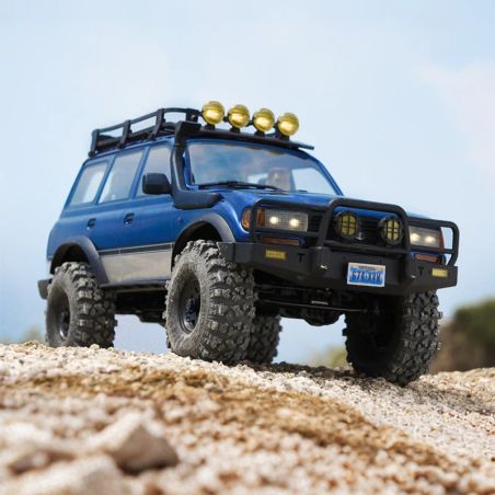 Voiture 1/10 Toyota Land cruiser 80 FCX10Pro scaler ARTR kit (RS ver.) - blue | Ventedemodelisme.fr