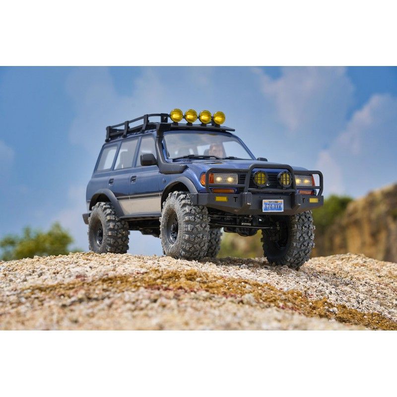 Voiture 1/10 Toyota Land cruiser 80 FCX10Pro scaler ARTR kit (RS ver.) - blue
