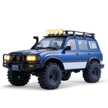 Voiture 1/10 Toyota Land cruiser 80 FCX10Pro scaler ARTR kit (RS ver.) - blue | Ventedemodelisme.fr