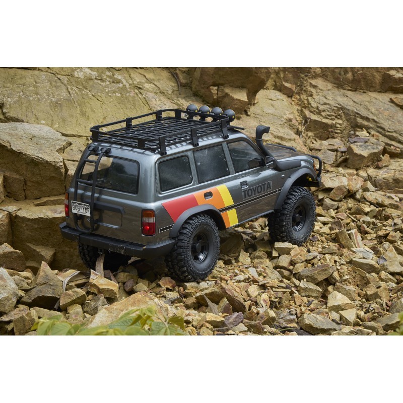 Voiture 1/10 Toyota Land cruiser 80 FCX10 scaler ARTR kit (RS version) - Grey | Ventedemodelisme.fr
