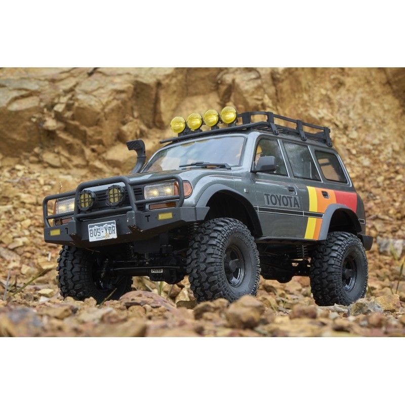 Voiture 1/10 Toyota Land cruiser 80 FCX10 scaler ARTR kit (RS version) - Grey