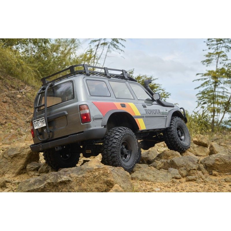 Voiture 1/10 Toyota Land cruiser 80 FCX10 scaler ARTR kit (RS version) - Grey | Ventedemodelisme.fr