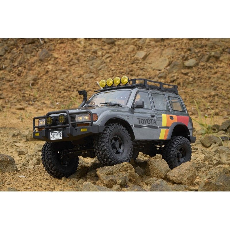 Voiture 1/10 Toyota Land cruiser 80 FCX10 scaler ARTR kit (RS version) - Grey