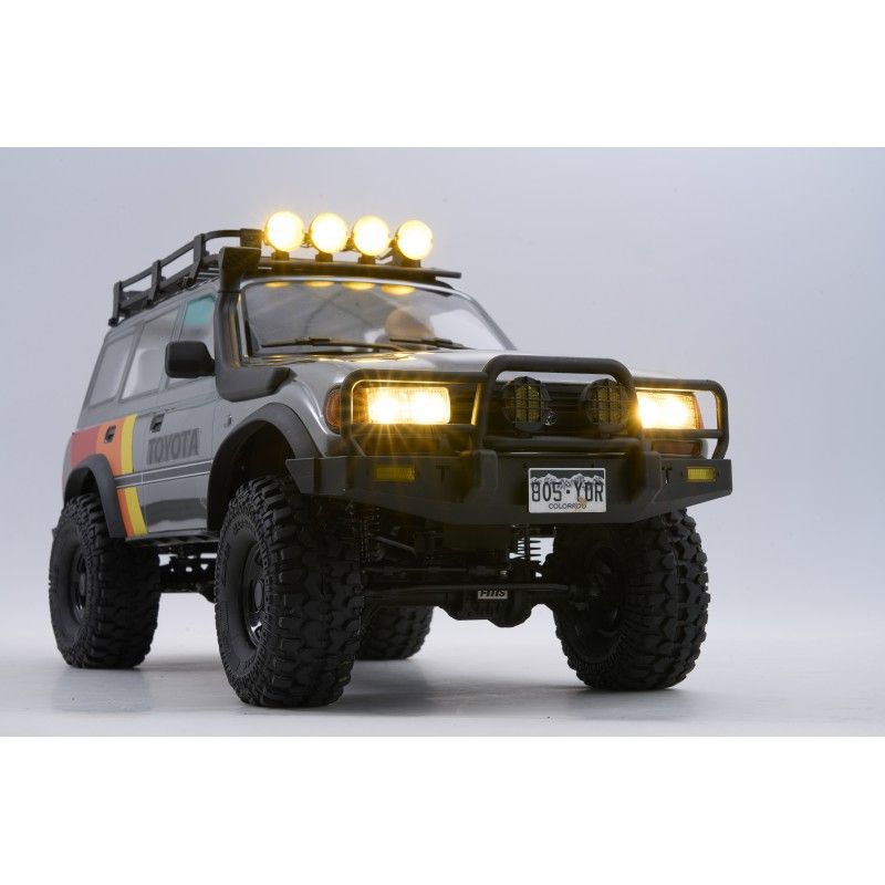 Voiture 1/10 Toyota Land cruiser 80 FCX10 scaler ARTR kit (RS version) - Grey