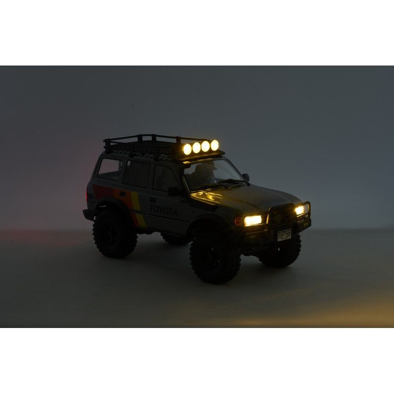 Voiture 1/10 Toyota Land cruiser 80 FCX10 scaler ARTR kit (RS version) - Grey | Ventedemodelisme.fr