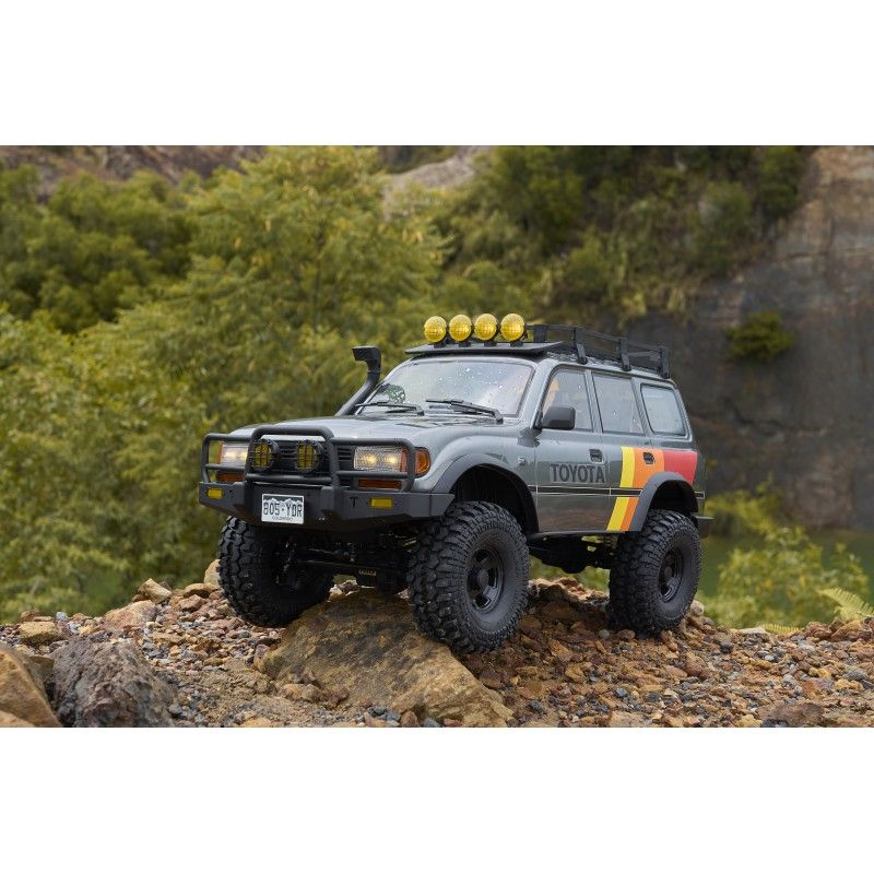 Voiture 1/10 Toyota Land cruiser 80 FCX10 scaler ARTR kit (RS version) - Grey | Ventedemodelisme.fr