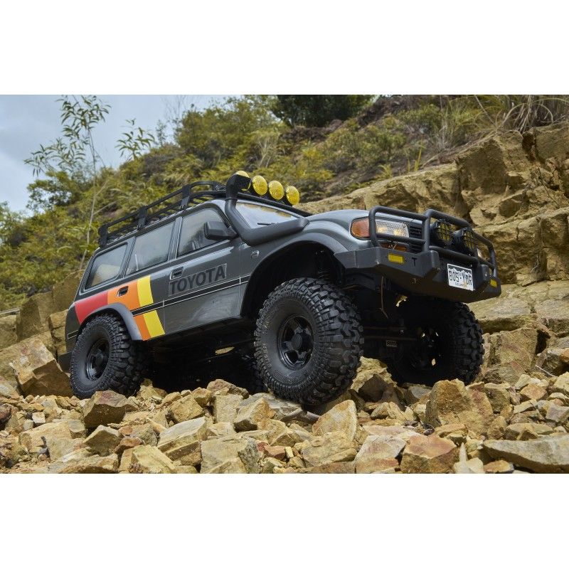 Voiture 1/10 Toyota Land cruiser 80 FCX10 scaler ARTR kit (RS version) - Grey
