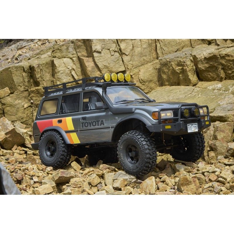 Voiture 1/10 Toyota Land cruiser 80 FCX10 scaler ARTR kit (RS version) - Grey | Ventedemodelisme.fr