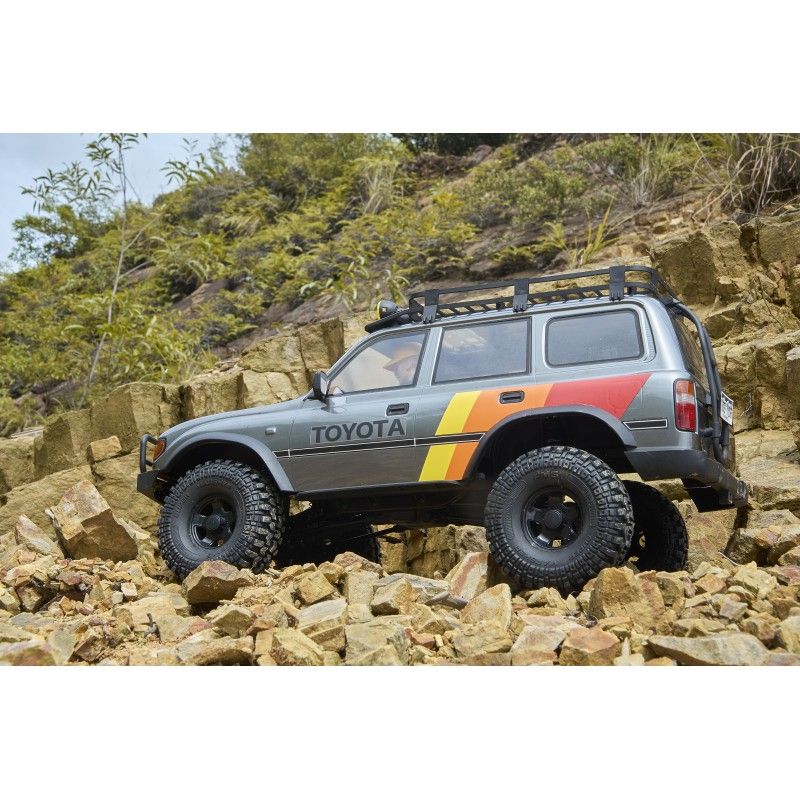 Voiture 1/10 Toyota Land cruiser 80 FCX10 scaler ARTR kit (RS version) - Grey | Ventedemodelisme.fr