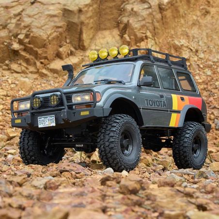 Voiture 1/10 Toyota Land cruiser 80 FCX10 scaler ARTR kit (RS version) - Grey | Ventedemodelisme.fr