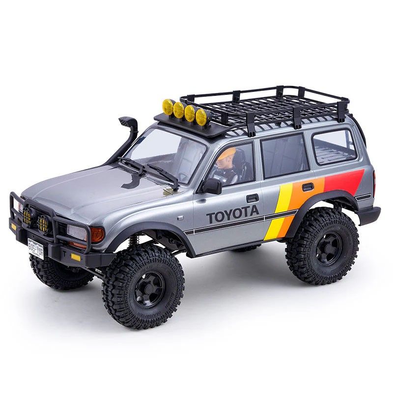 Voiture 1/10 Toyota Land cruiser 80 FCX10 scaler ARTR kit (RS version) - Grey | Ventedemodelisme.fr