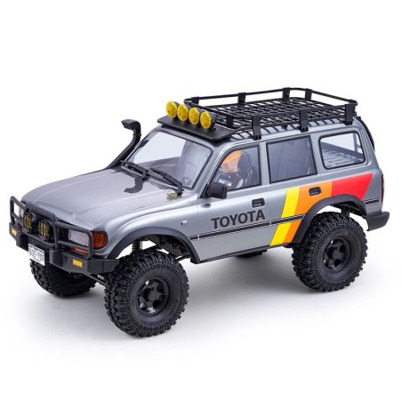 Voiture 1/10 Toyota Land cruiser 80 FCX10 scaler ARTR kit (RS version) - Grey | Ventedemodelisme.fr