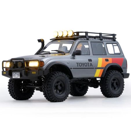Voiture 1/10 Toyota Land cruiser 80 FCX10 scaler ARTR kit (RS version) - Grey | Ventedemodelisme.fr
