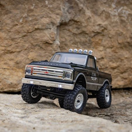 1/24 SCX24 1967 Chevrolet C10 4WD Brushed Truck RTR, Noir