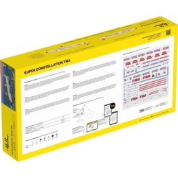 HELLER 58391 MAQUETTE AVION STARTER KIT SUPER CONSTELLATION TWA 1/72 2