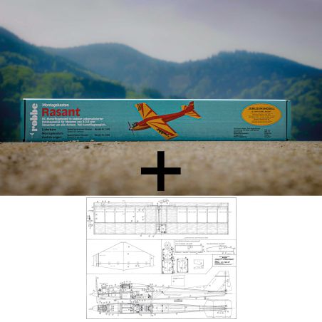 Robbe Modellsport Rasant SPEED thermique édition anniversaire Action SVR avec réimpression 1:1 du plan original des années 70