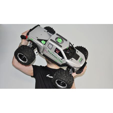 Voiture AMXRacing Mammoth Monster Truck 6S 4WD 1/7 ARTR silver