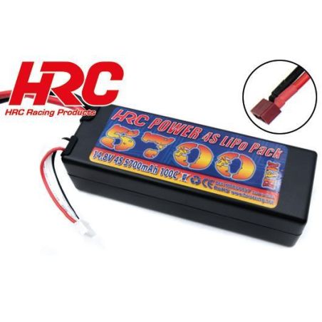 Accu - LiPo 4S - 14.8V 5700mAh 100C - Hard Case Slim LCG- Ultra T - 138x47x37mm