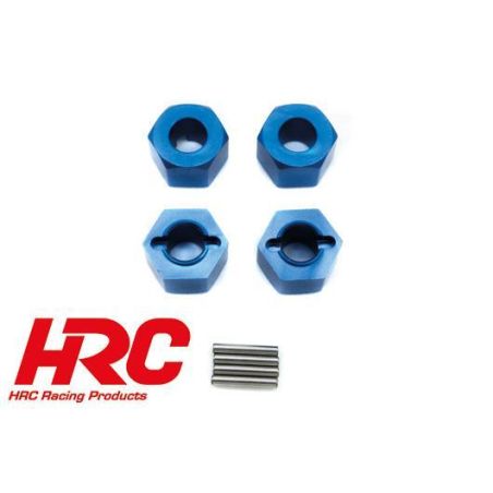 Option - Dirt Striker - roue aluminium Hex (4 pcs) - bleu