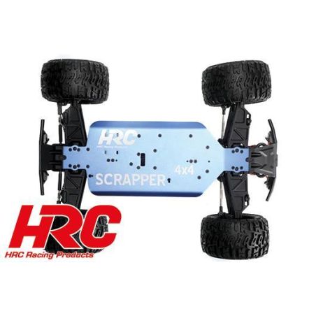Auto - 1/10 XL Electrique- 4WD Monster Truck - RTR - HRC NEOXX - Brushed - Scrapper BLEU/NOIR