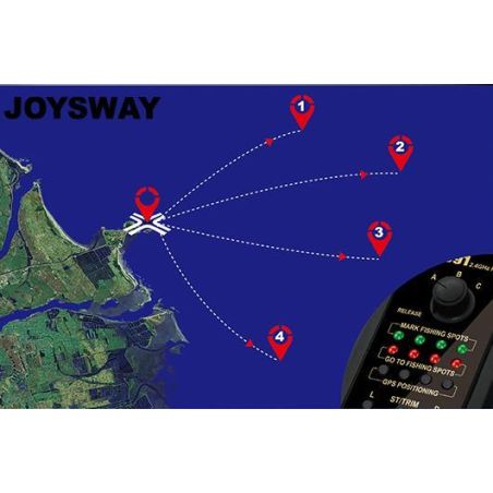 Pêche - Bateau amorceur BAITING 2500 - GPS & TF300 Fish Finder - avec 6.4V 15.6Ah LiFePo & AC Balance Charger