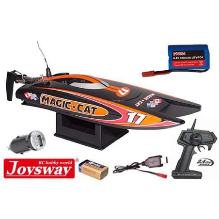 Bateau de course - électrique - RTR - Magic Cat V5 - avec chargeur 6.4V 320mAh LiFe & USB/12V