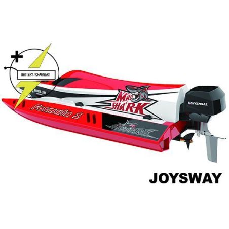 Bateau de course - Electrique - RTR - Mad Shark V2 - BRUSHLESS - HRC COMBO - 11.1V 1500mAh 40C LiPo & AC Balance Charger