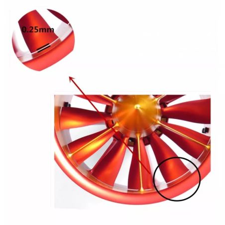 Turbine EDF JP HOBBY 120MM 12 Pales V2 + Moteur 10S 840KV (CCW)