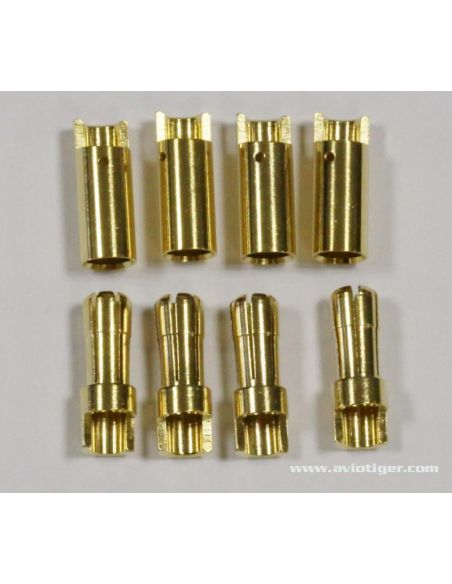 CONNECTEUR OR 5.5MM M/F 4 PAIRES