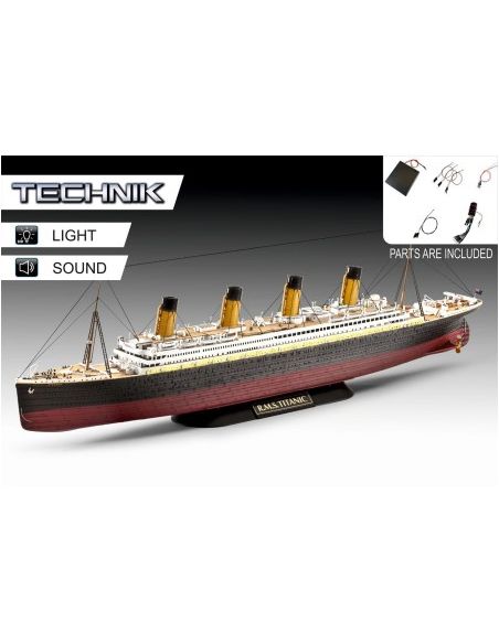 TECHNIK RMS TITANIC - MAQUETTE AVEC COMPOSANTS ÉLECTRONIQUES 1/400 TECHNIK RMS TITANIC - MAQUETTE AVEC COMPOSANTS ÉLECTRONIQUES 1/400