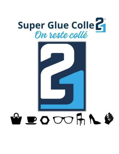 Colle21 FAST 21g | Super Glue Ultra-Liquide à Séchage Express – Colle Extra-Forte Multi-Usages
