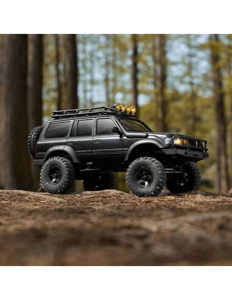 Voiture 1/18 Toyota LC80 FCX18 Pro brushless scaler RTR car kit - Black | Ventedemodelisme.fr