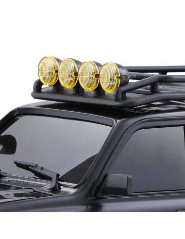 Voiture 1/18 Toyota LC80 FCX18 Pro brushless scaler RTR car kit - Black | Ventedemodelisme.fr