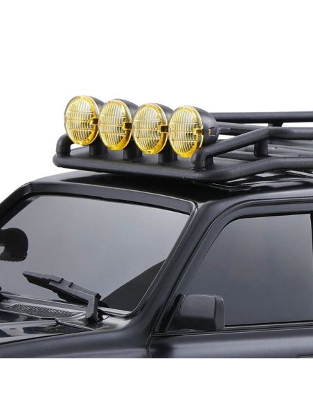Voiture 1/18 Toyota LC80 FCX18 Pro brushless scaler RTR car kit - Black | Ventedemodelisme.fr