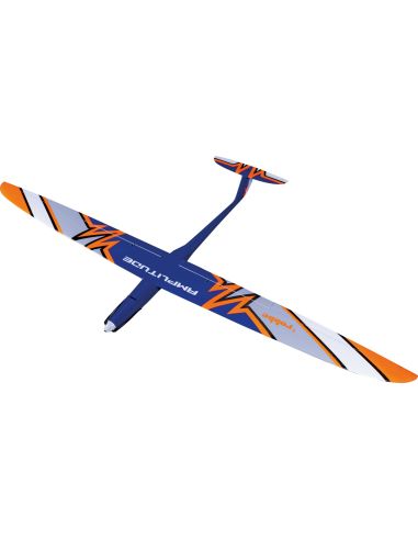 Robbe Modellsport Amplitude ARF 1,8 m entièrement en carbone Orange fluo/bleu, carbone apparent
