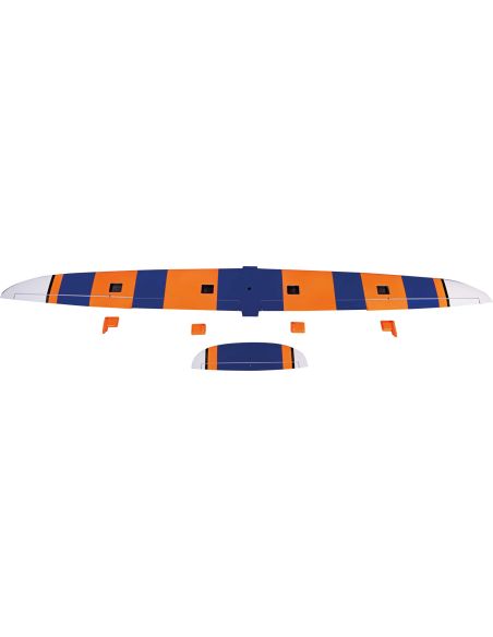 Robbe Modellsport Amplitude ARF 1,8 m entièrement en carbone Orange fluo/bleu, carbone apparent