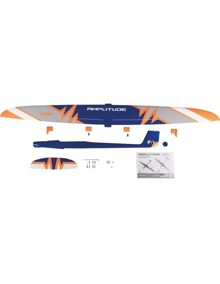 Robbe Modellsport Amplitude ARF Hotliner entièrement en fibre de verre/carbone Orange fluo/bleu