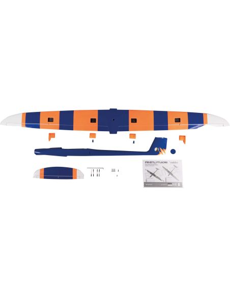 Robbe Modellsport Amplitude ARF Hotliner entièrement en fibre de verre/carbone Orange fluo/bleu